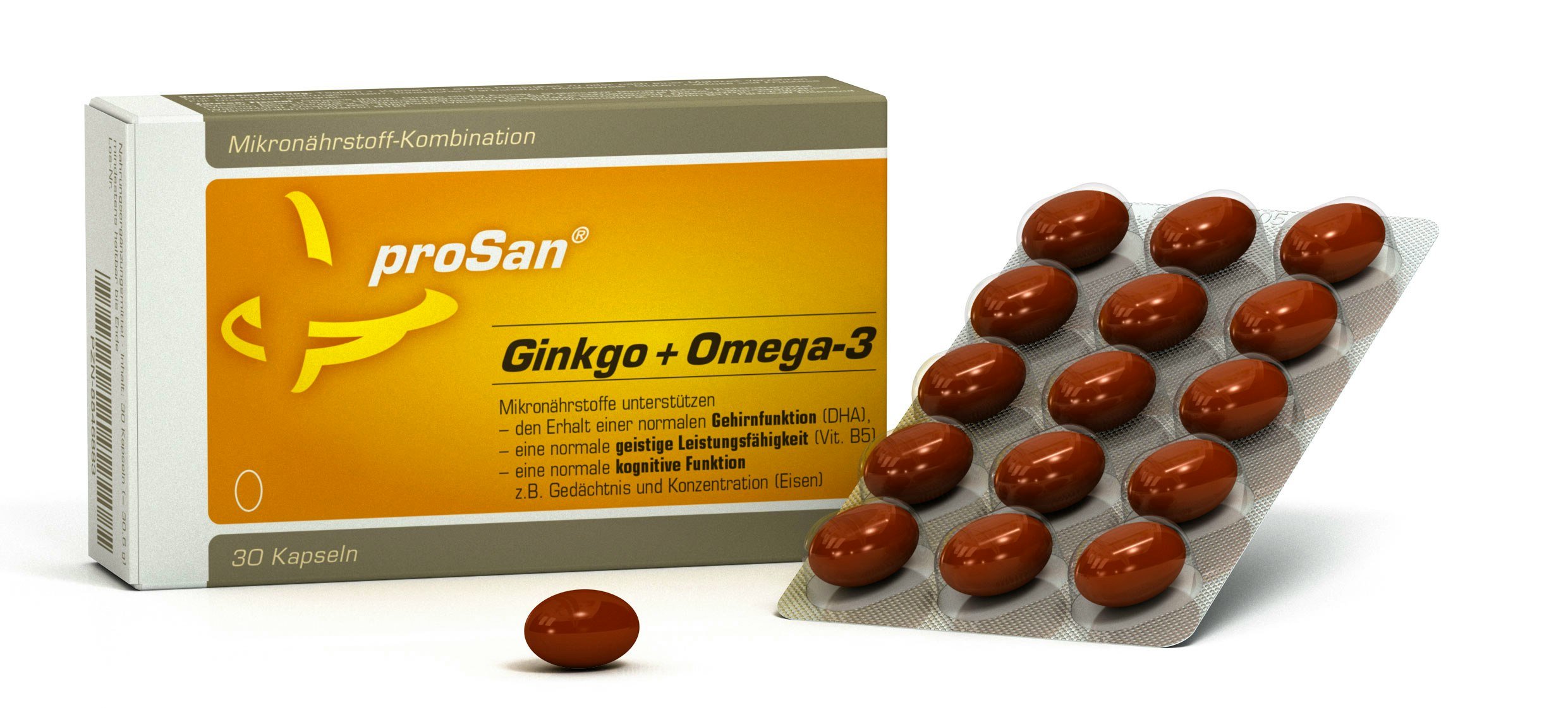 proSan Ginkgo+Omega-3 (30 Kapseln)